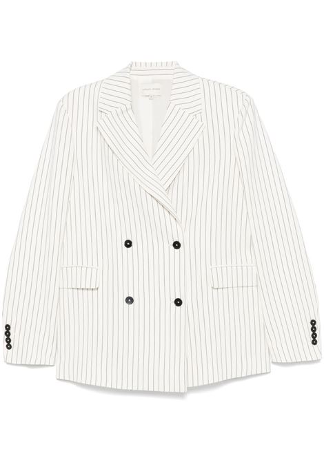 Ivory ans black double-brreasted striped blazer Loulou studio - women